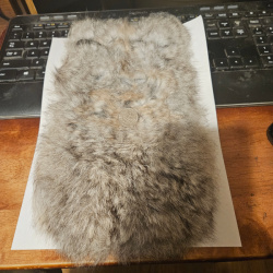 Large Rabbit Fur Bag / Pouch